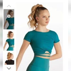 Children's Wrapped Waist Crop Tee